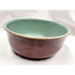 VTG Redwing USA Teal/brown Soup bowl 1940's Provincial Oomph Design